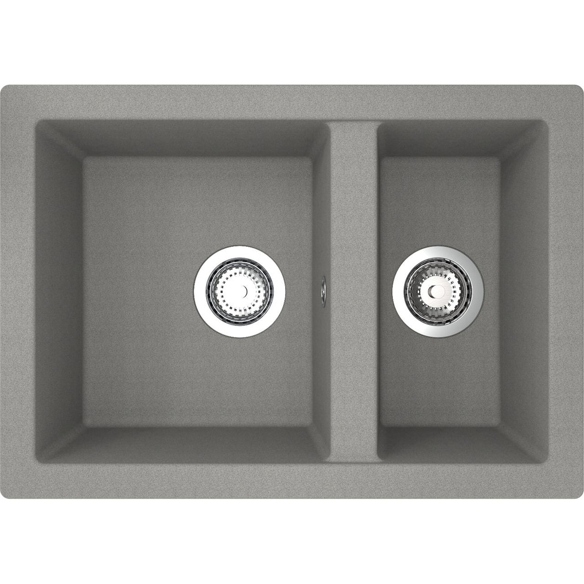 Rocklite Weston 1.5 Bowl Inset Kitchen Sink - Grey