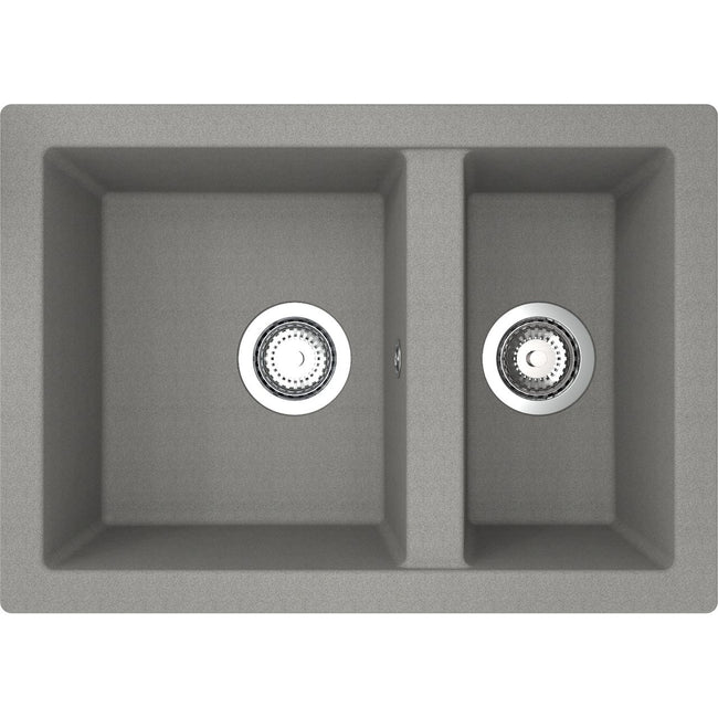 Rocklite Weston 1.5 Bowl Inset Kitchen Sink - Grey Hover Image