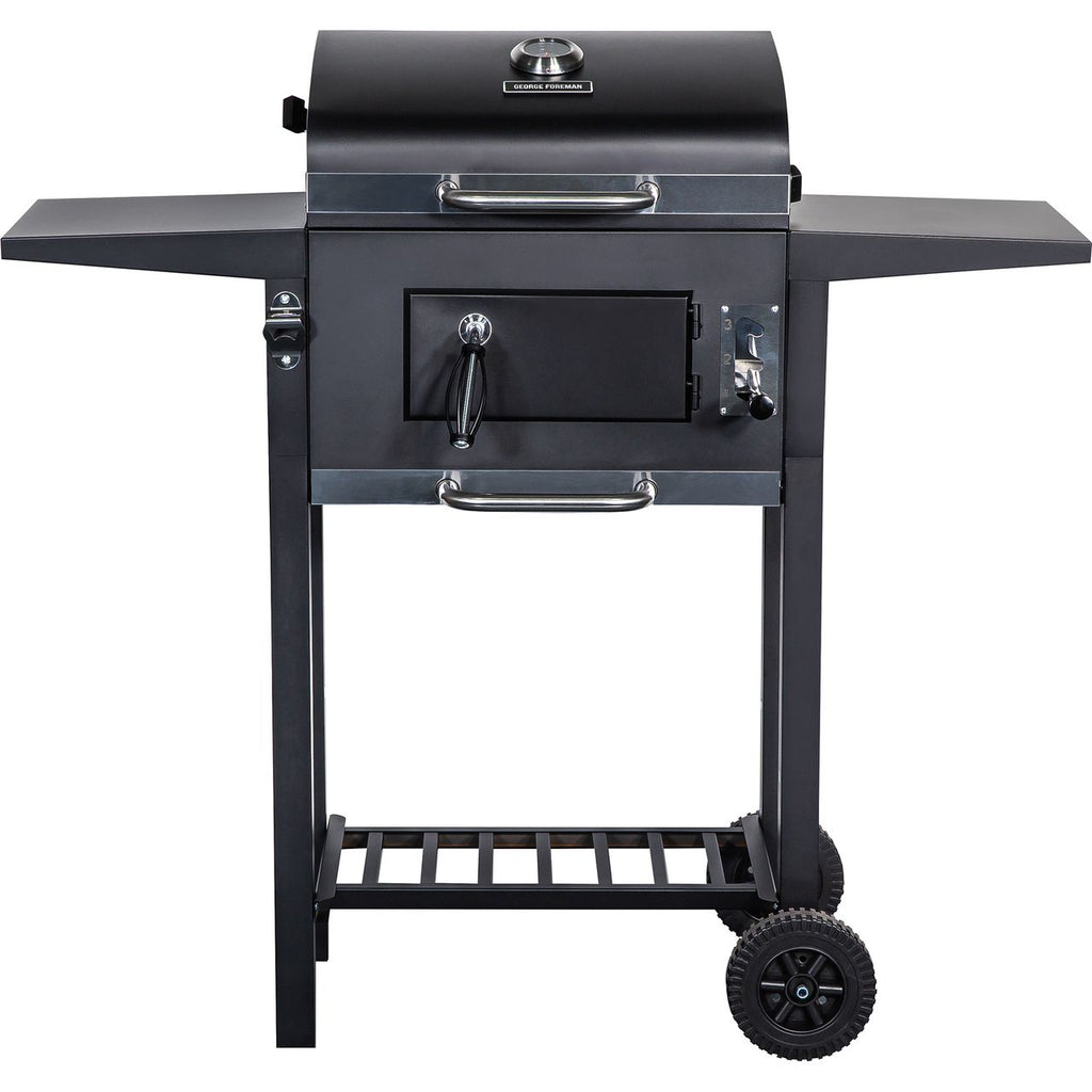 George Foreman Large Charcoal Barbecue - Black