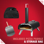George Foreman BBQ Grill Top Outdoor Pizza Oven, Suitable For Gas or Charcoal BBQs - Black