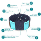 Lay-Z-Spa Toronto ThermaCore™ UltraFit™ AirJet™ Hot Tub - Dark Wood Effect