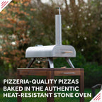 George Foreman BBQ Grill Top Outdoor Pizza Oven, Suitable For Gas or Charcoal BBQs - Stainless Steel