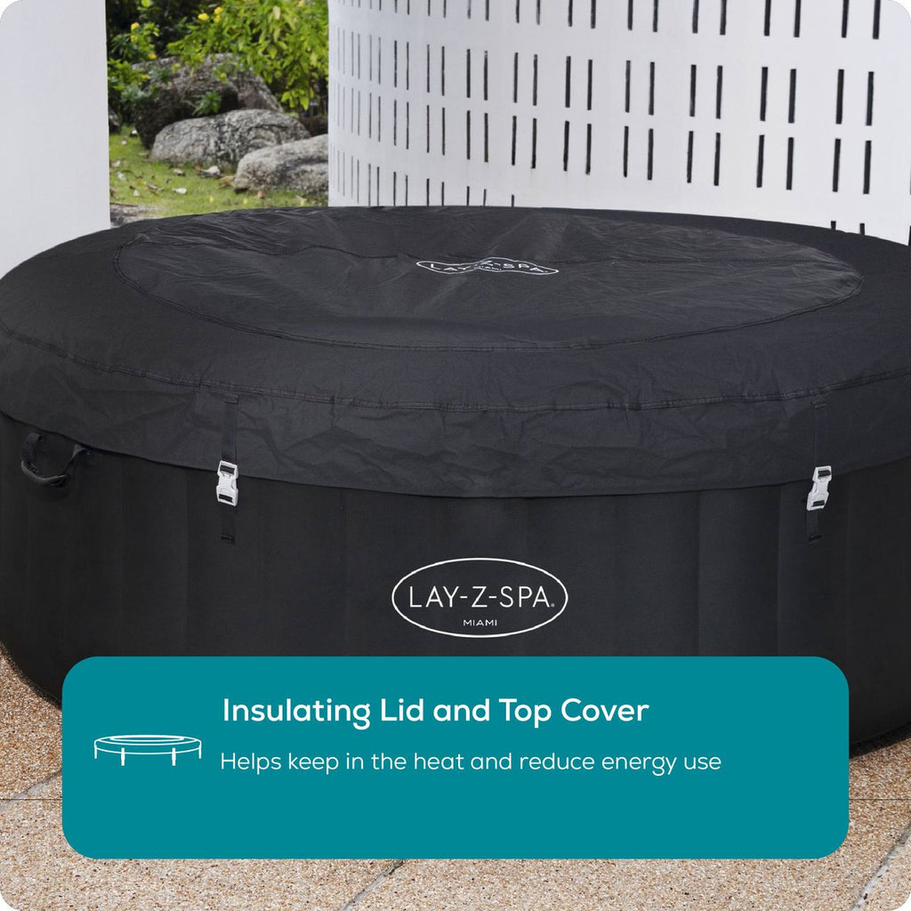 Lay-Z-Spa Miami AirJet™ Hot Tub - Black