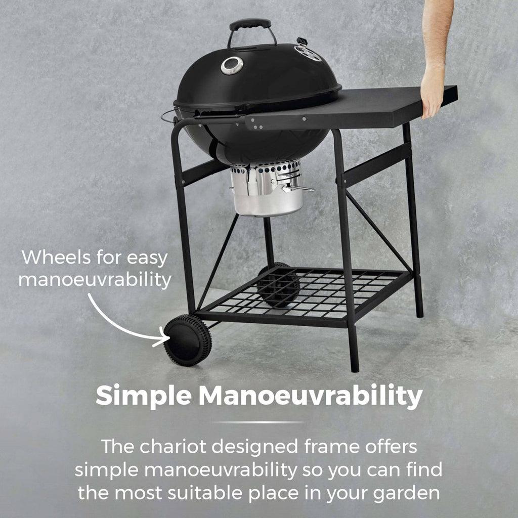 Tower Kettle Grill Charcoal Barbecue - Black