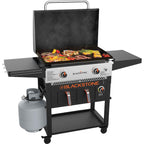 Blackstone Griddle Plus 28 Inch 2 Drawer Air fryer Griddle Gas Barbecue - Black