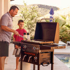Blackstone Griddle Plus 28 Inch 2 Drawer Air fryer Griddle Gas Barbecue - Black